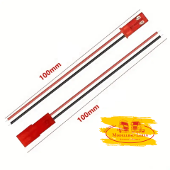 H143w Steckverbindung Kabel Akku Kupplung / Stecker 2 Pol. rot