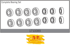 Absima 1710089 - Komplettes Kugellagerset - 24 Stück verschiedene Größen
