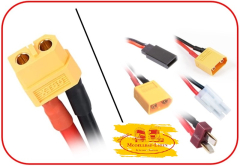 Absima 3040057 - Multi Ladekabel XT60 - XT60/XT90/T-Plug/Tamiya/FUT/JR