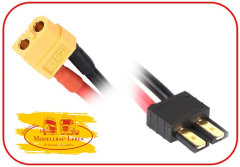 Absima 3040056 - Ladekabel XT60 auf passend für Traxxas 15cm