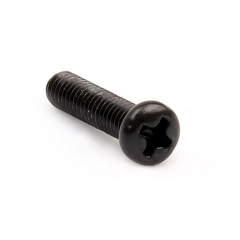 Kleine Linsenkopf Schrauben mit Kreuzschlitz Schwarz Stahl M1 x 8 mm