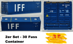PI12380 2er Set 30&quote; Container IFF, blau 1:87