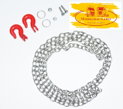 Absima 2320047 - 1:10 Stahlkette mit Schwerlasthaken