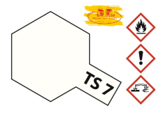 Tamiya 300085007 TS-7 Racing-Weiss glänzend 100ml