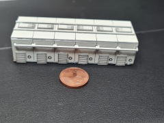 Z-0244 Lasercut Fisch Transportbehälter 72 x 29 x 17 mm 1 Stück 1:87