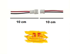 29849w Steckverbindung Kabel Akku Kupplung / Stecker 2 Pol. weiß