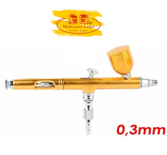 02M262 Profi-Air Brush Airbrushpistole Komplett Airbrush Pistole Double Action Pistolen 0,3mm 7ml ge