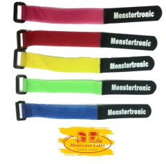 Monstertronic Z-19 Akku Klettband mit Lasche 20 x 2 cm farbig 1 Stück