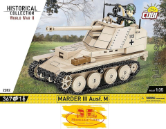 Cobi 2282 Historical Collection World War II Marder III Ausf.M (Sd.Kfz.138) Bausatz 367 Teile 1 Figu