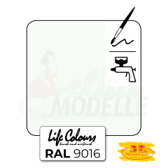Elita LC079016-GL-015 Life Colours Verkehrsweiß, RAL 9016 glänzend 15 ml