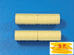msM87 TDMS-01146 - 3D Resindruck Zubehör Truck Tank rund 1 Paar 1:87(Ersatzartikel für vormals MR-ZU