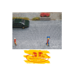 Juweela 28267 Gehwegplatten Bürgersteig 40x40 hell 870 Stk. 1:87