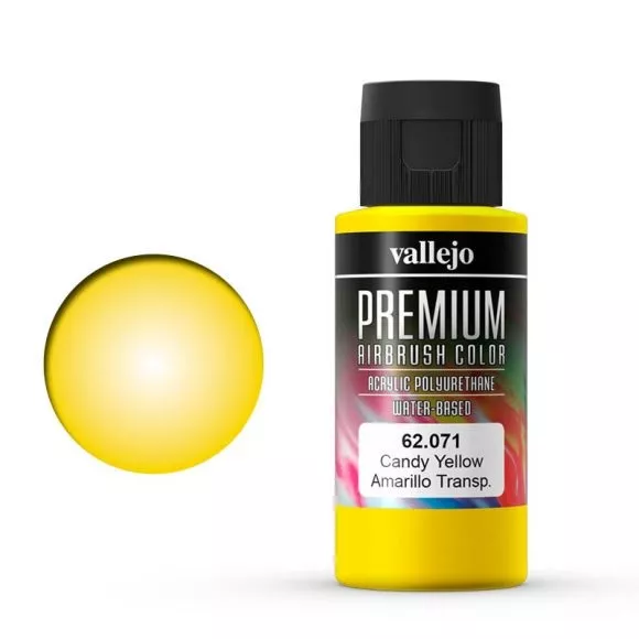 VP 62.071 Vallejo Premium: Candy Yellow (Polyu.) (60ml)