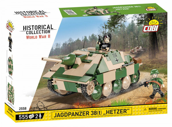 Cobi 2558 Jagdpanzer 38t Hetzer Bausatz 555 Teile / 2 Figuren