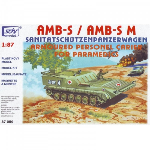 SDV Model 87059 Bausatz AMB-S M Sanitäts-SPW Maßstab 1:87