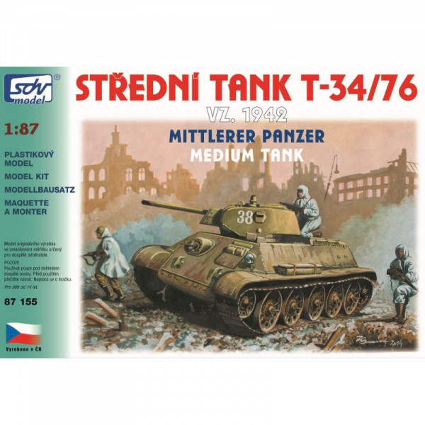 SDV Model 87155 Bausatz Panzer T34/76 Modell 1942 Maßstab 1:87