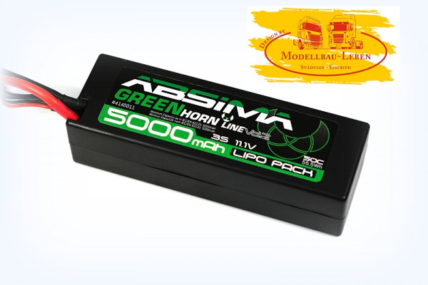 Absima 4140014 Greenhorn Vol.2 LiPo 11.1V 50C 5000 mAh Hardcase XT60