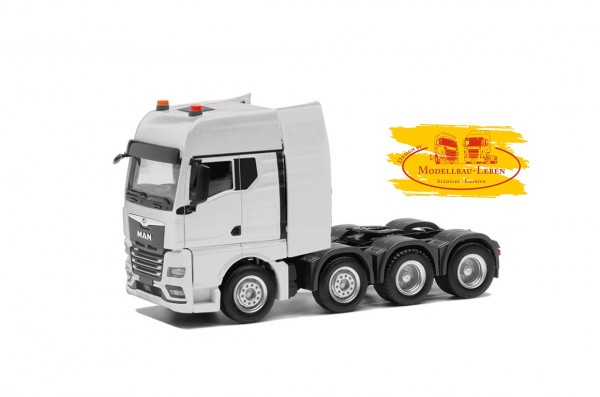 Herpa 316958 MAN TGX GX SLT-Zugmaschine 4achs luftgefedert, weiß - Formneuheit 1:87