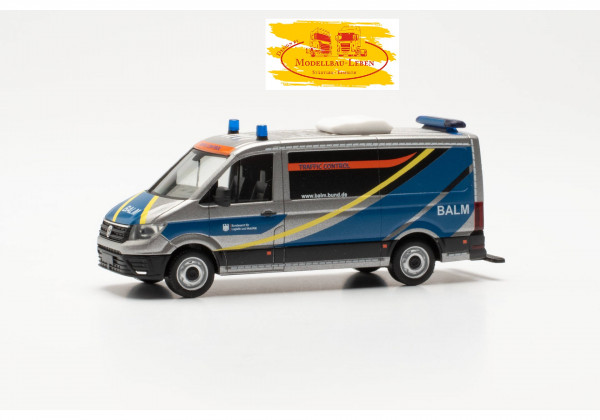 Herpa 097239 Volkswagen (VW) Crafter Bus Flachdach "BALM/Bundesamt für Logistik und Mobilität"