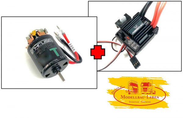 Absima 2100015V2 - 19T Racing Motor & 80A ESC "Thrust B-Spec V2" Combo