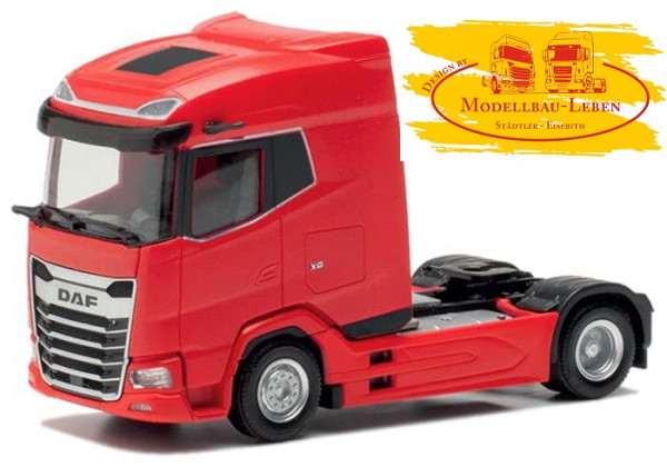 Herpa 315777 DAF XG Zugmaschine vvsp. 2achs rot 1:87 Formneuheit