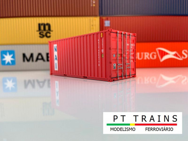 PT Trains 820005 20 ft. Container DV "PSL NAI" 1:87