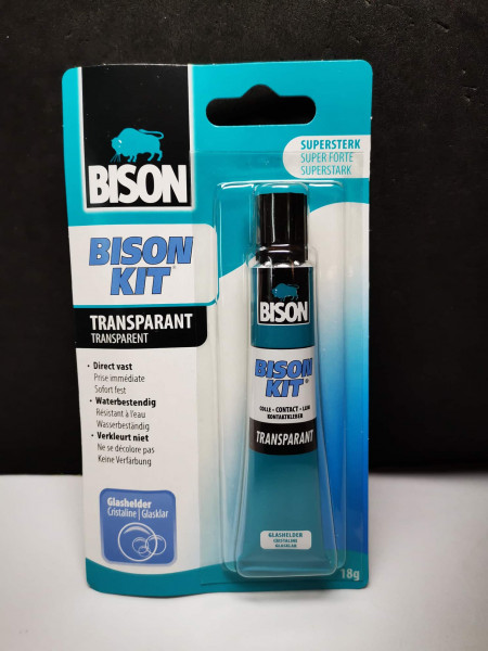 Bison Kit Kontaktkleber Transparent Glasklar Wasserfest 18 gr.
