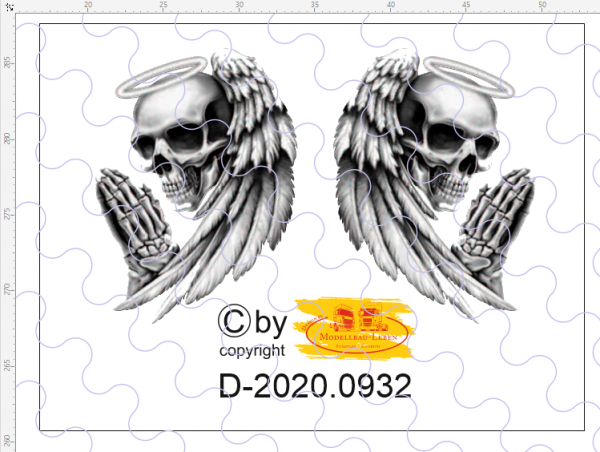 D-2020.0932 Skull Style Decalsatz Zugmaschine Version 3 - 1:87