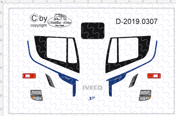 D-2019.0307 - Decalsatz Iveco Stralis XP Decalsatz 1:87