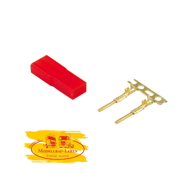 Jamara 091107 - BEC Stecker Bausatz vergoldet 1 Stück