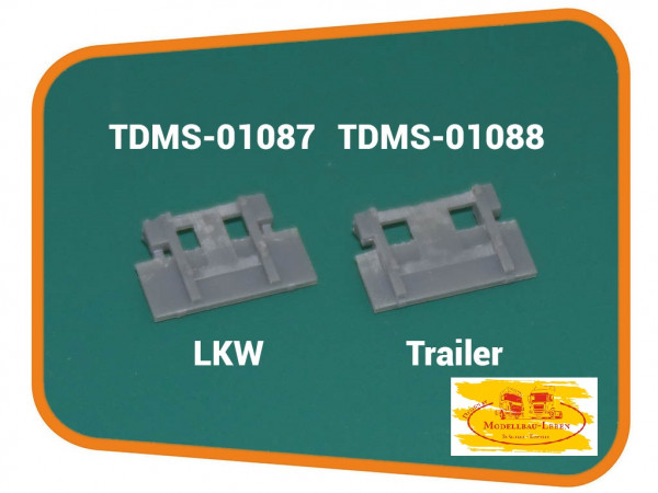 msM87 TDMS-01087 3D Resindruck Zubehör Ladebordwand LKW unterfahrbar 1:87