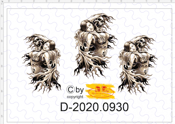 D-2020.0930 Skull Style Decalsatz Zugmaschine Version 1 - 1:87
