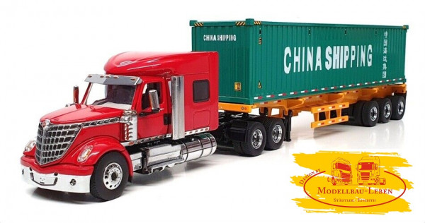 IMC 71045 Diecast Masters International Lone Star Day Cab + 40 Ft Container Trailer 1:50