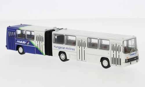 Brekina 59712 Ikarus 280.02 Gelenkbus "blau-weiß" Malev Hungarian Airlines 1:87