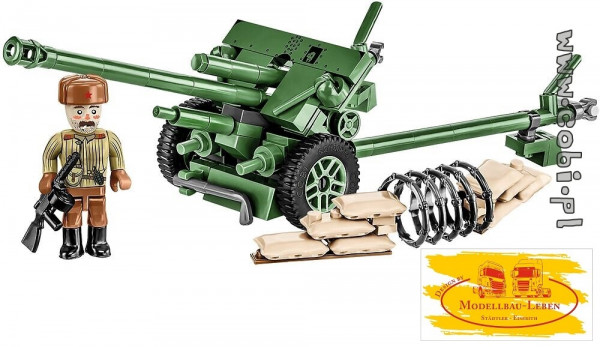 Cobi 2293 Historical Collection World War II ZiS-3 76 mm Divisional Gun M1942 Bausatz 130 Teile 1 Fi