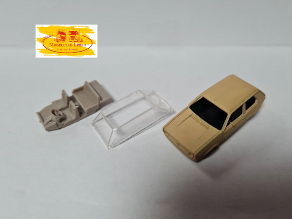 Wiking 0818 VW, Volkswagen Golf Bastelmodell beige lackiert 1:87