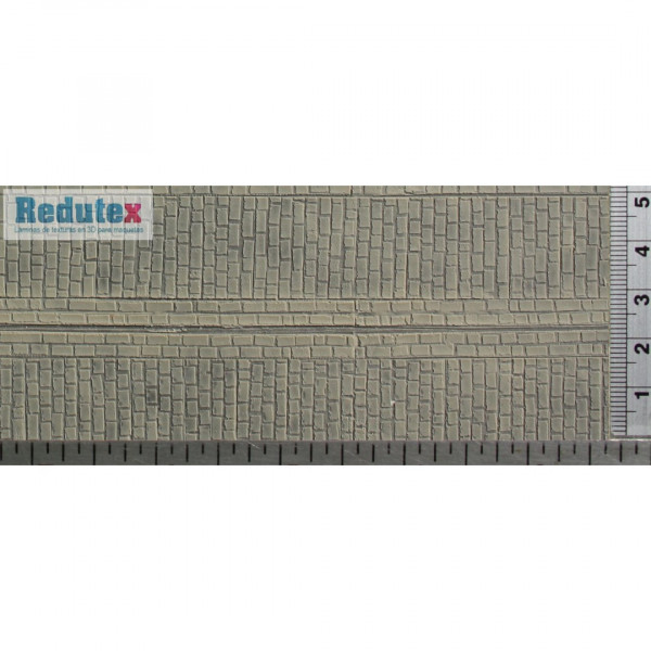 Redutex 087CF211 Straßenpflaster mit Rinne 300 x 120 mm Scale H0 (1:87)