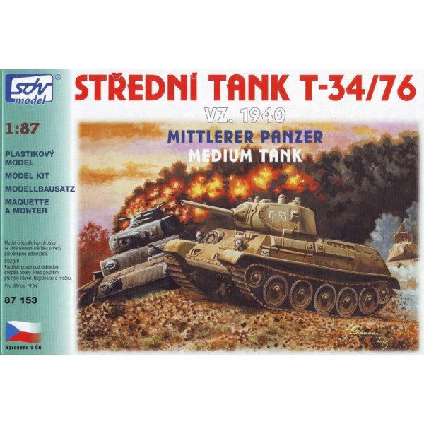 SDV Model 87153 Bausatz Panzer T34/76 Modell 1940 Maßstab 1:87