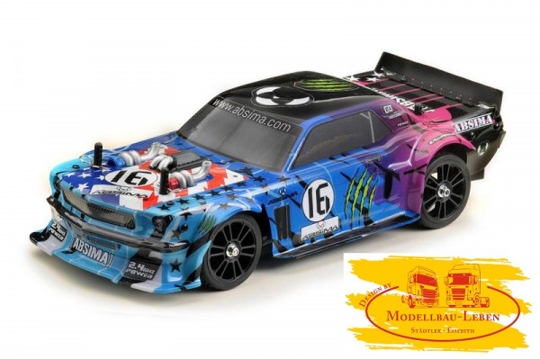 Absima 16011 - 1:16 EP BL Touring Car "FUN MAKER" neon genesis RTR