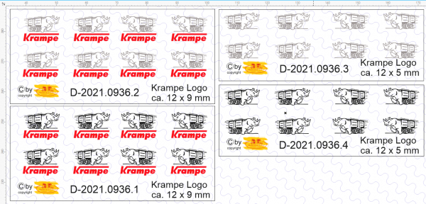 D-2021.0936 Krampe Logo verschiedene Ausführungen 1:87