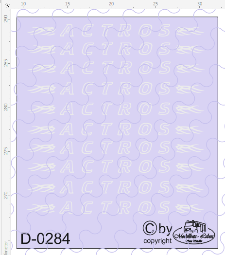 D-0284 - Decalsatz Mercedes Benz Actros Frontscheiben Schriftzug 10 Stück für 1:87