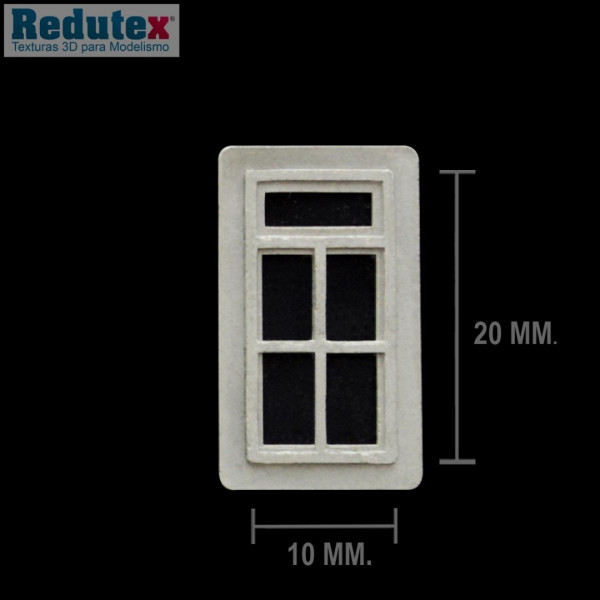 Redutex 087B0411 Fenster / Türen Version 3 - 10 x 20 mm 48 Stück Scale H0 (1:87)
