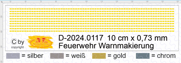 D-2024.0117 Decalsatz Feuerwehr Warnmakierungen 1:87