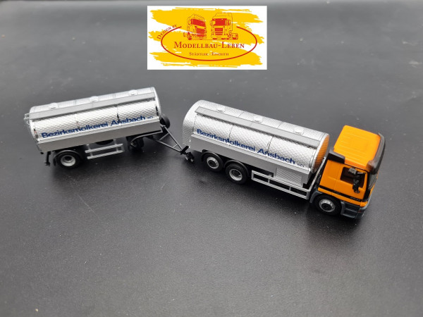 Herpa 608 MB Actros Tankhängerzug Ansbach