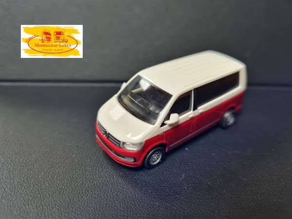 Herpa - VW Volkswagen T6 Multivan Bicolour weiß rot 1:87