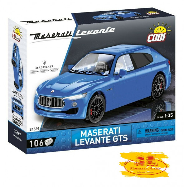 Cobi 24569 Maserati Levante GTS Bausatz 106 Teile Bausatz Maßstab 1:35