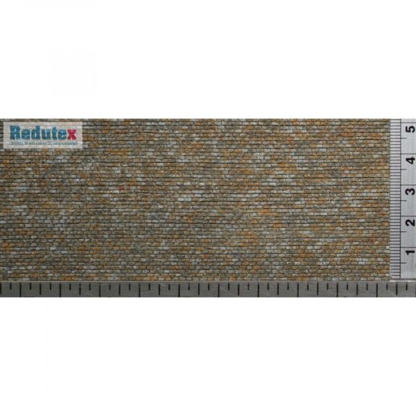 Redutex 148BL124 Stein Ziegelmauer, Läuferverband (Polychrome) 300 x 120 mm Scale N (1:148)