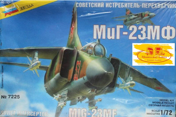 Zvezda 7225 - MiG-32 MF , unbemahlter Bausatz 1:72
