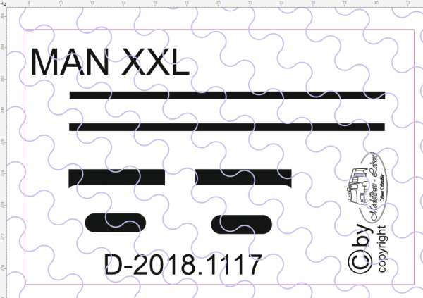 D-2018.1117 - Decalsatz MAN XXL Zierstreifen - 1 Satz - 1:87
