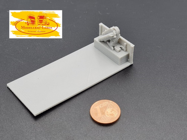 PMM 041 - 3D PLA Druck Abrollflat für LKW mit Kran - 1 Stück 1:87